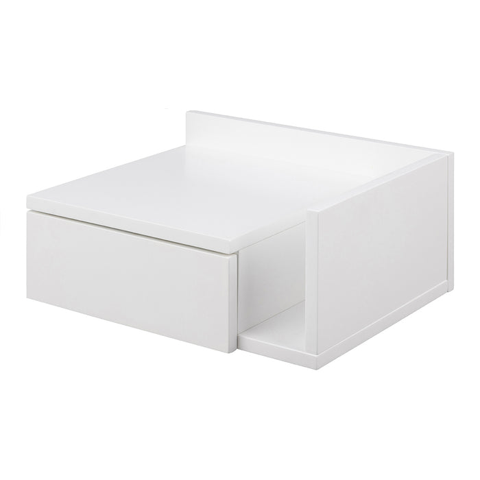 by fonQ basic Zoey Nachtkastje met zijvakje - Wit