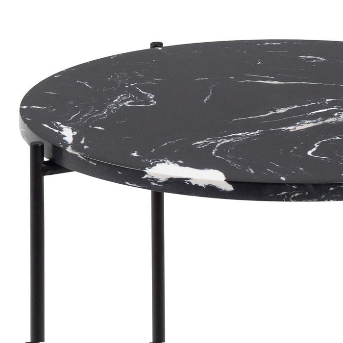 by fonQ Dainty Bijzettafel Ø 42 cm - Zwart