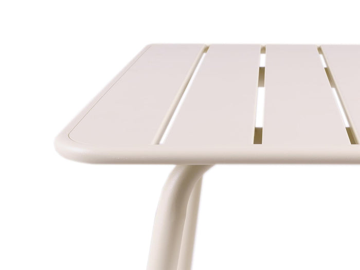 Metalen tuintafel Max ivoor