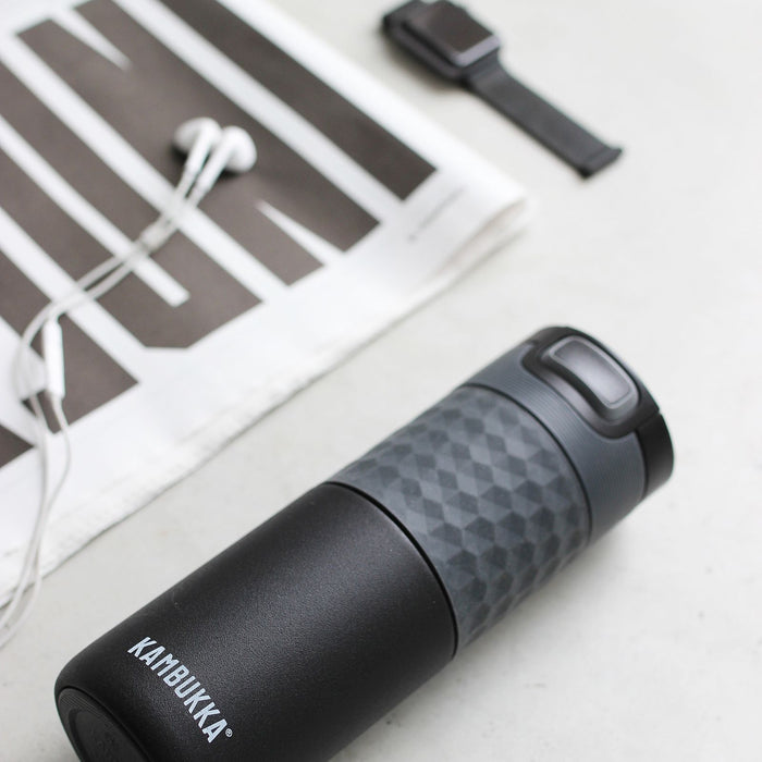 Kambukka - Etna Thermosbeker 500 ml Grip Black Steel