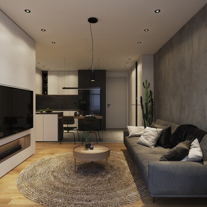 HOFTRONIC 6x - LED Inbouwspots Badkamer IP65 Zwart