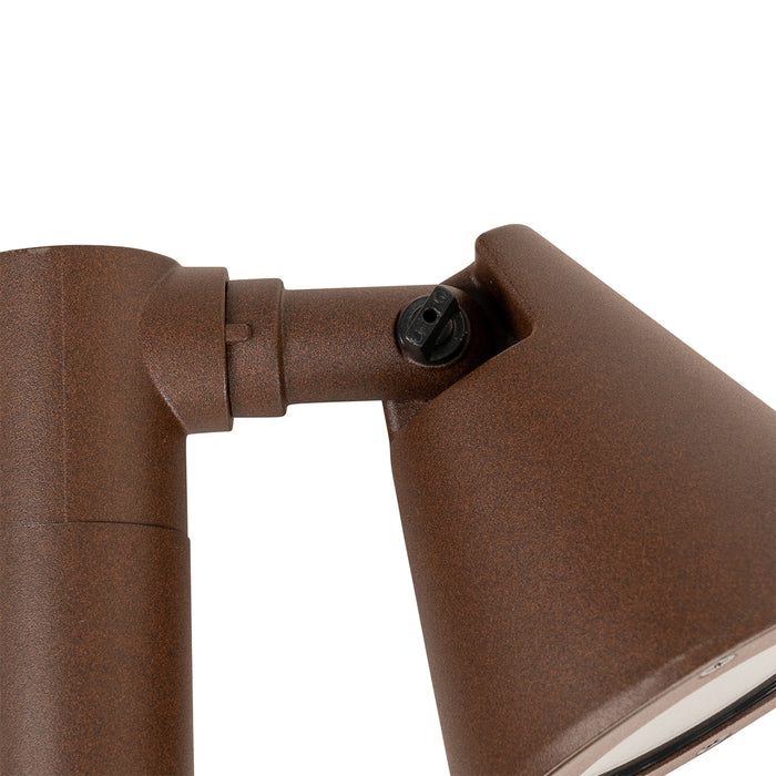 QAZQA Modern buiten paaltje roestbruin 100 cm IP44 verstelbaar -