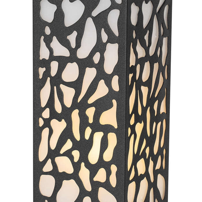 QAZQA Modern buiten paaltje zwart 40 cm IP44 - Nicole