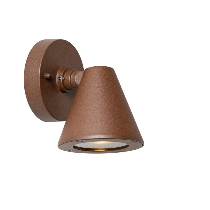 QAZQA Moderne buiten wandlamp roestbruin IP44 verstelbaar - Ciara