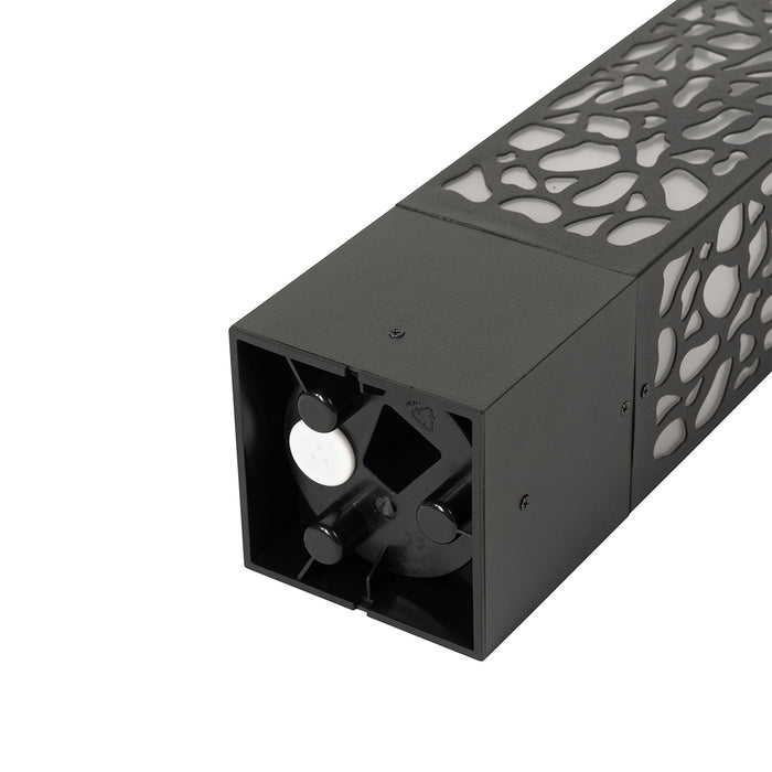 QAZQA Modern buiten paaltje zwart 40 cm IP44 - Nicole