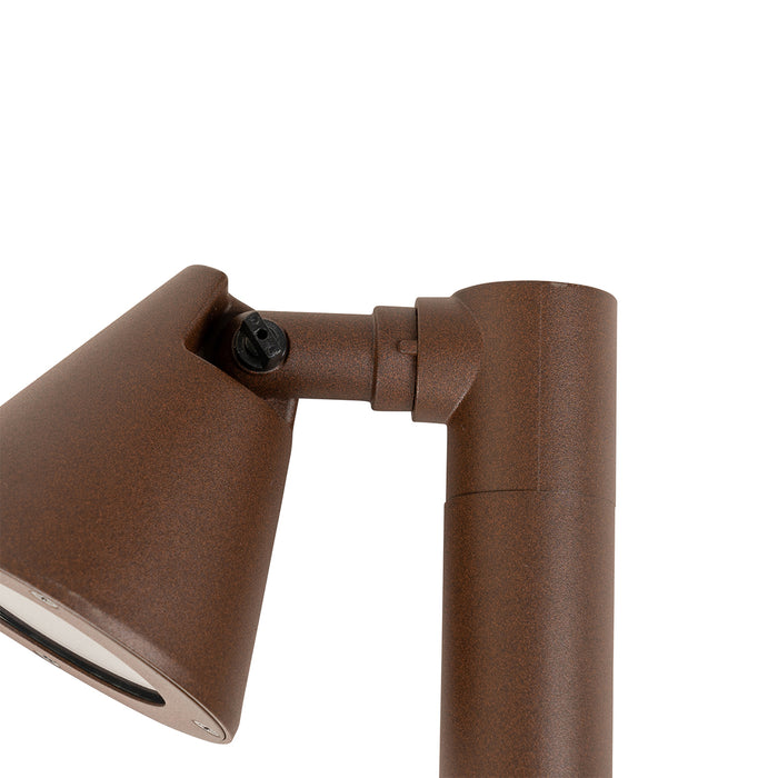 QAZQA Modern buiten paaltje roestbruin 30 cm IP44 verstelbaar - Ciara