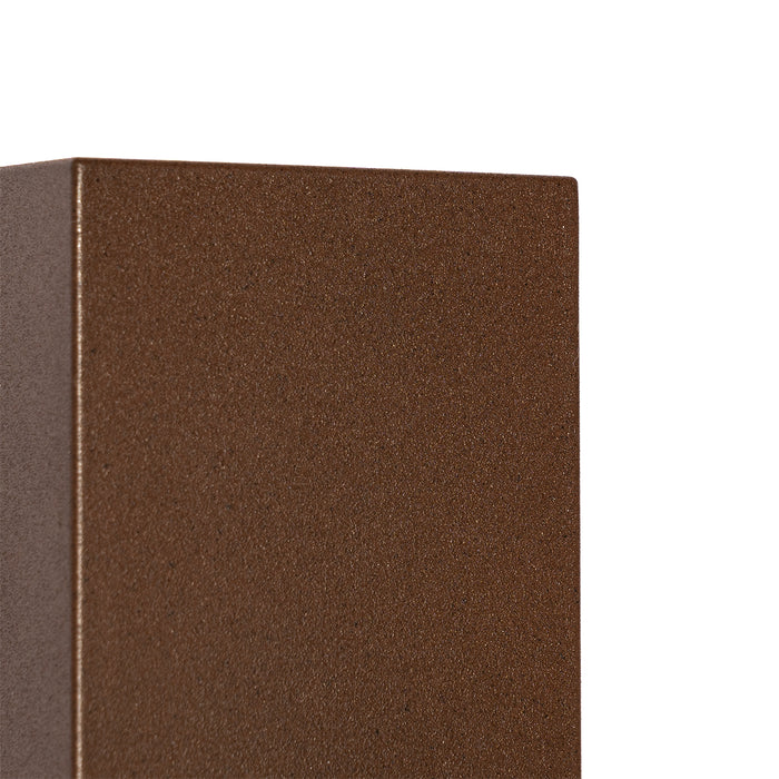 QAZQA Moderne buiten wandlamp roestbruin kunststof - Baleno