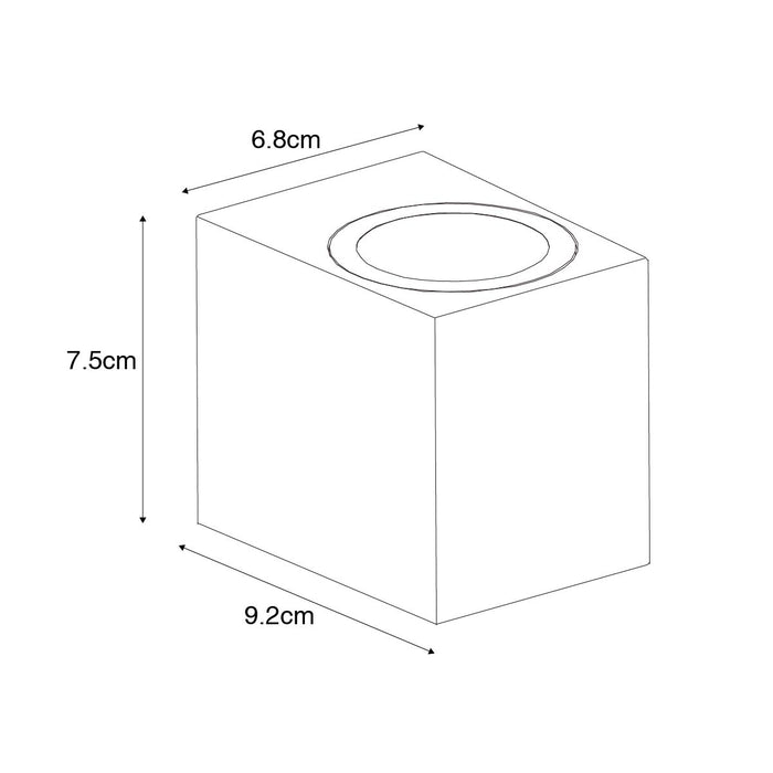 QAZQA Moderne buiten wandlamp roestbruin kunststof - Baleno
