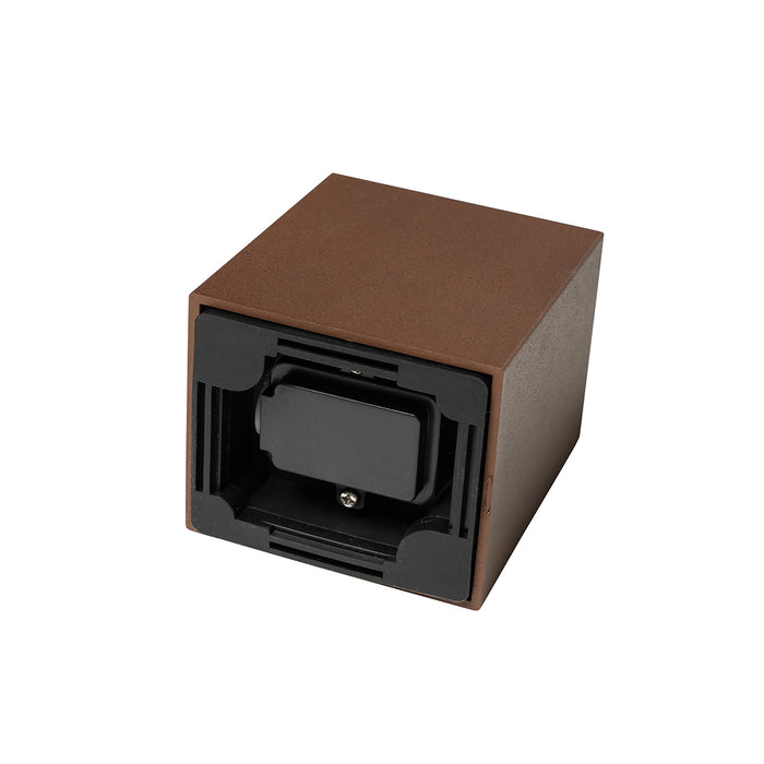 QAZQA Moderne buiten wandlamp roestbruin kunststof - Baleno