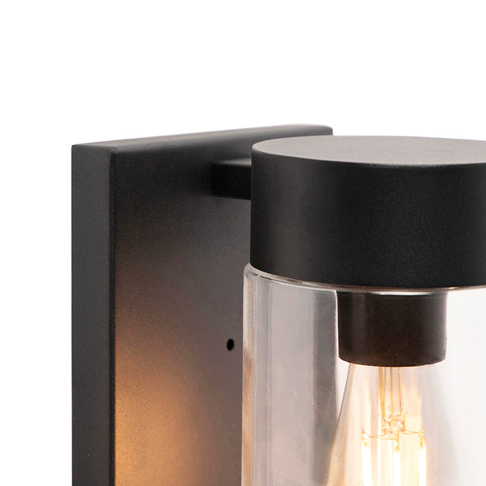 QAZQA Smart buitenwandlamp zwart IP44 incl. Wifi ST64 - Jarra