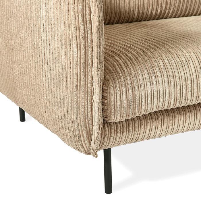 by fonQ Ribbon 4-zitsbank - Rib - Mink