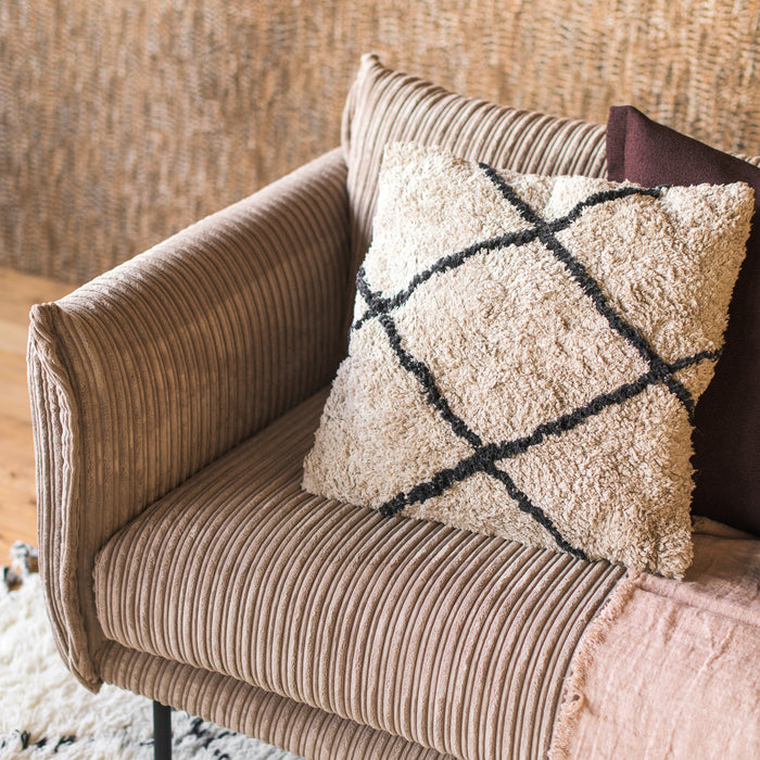 by fonQ Ribbon 4-zitsbank - Rib - Mink