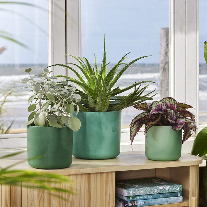 elho The Ocean Bloempot Round Ø 18 cm - Groen