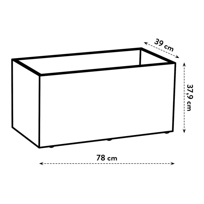elho Vivo Next Plantenbak B 80 cm - Grijs