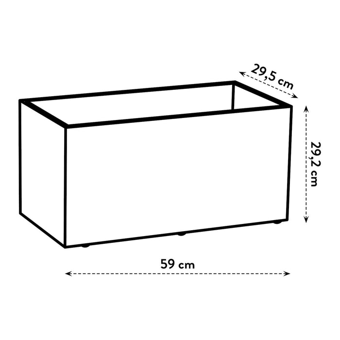 elho Vivo Next Plantenbak B 60 cm - Zwart