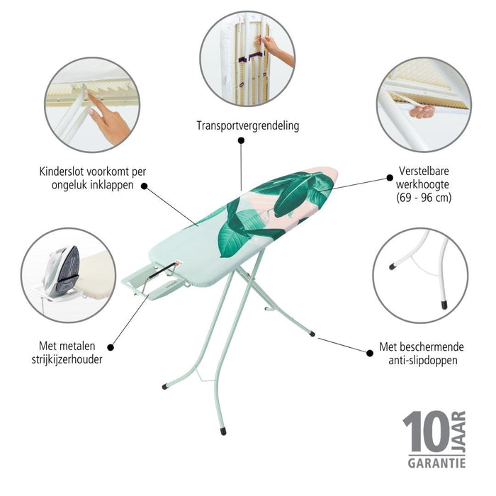 Brabantia Strijkplank B met Strijkerhouder - 124 x 38 cm