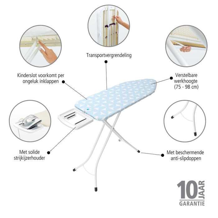 Brabantia Fresh Breeze Strijkplank C 124 x 45 cm - Wit