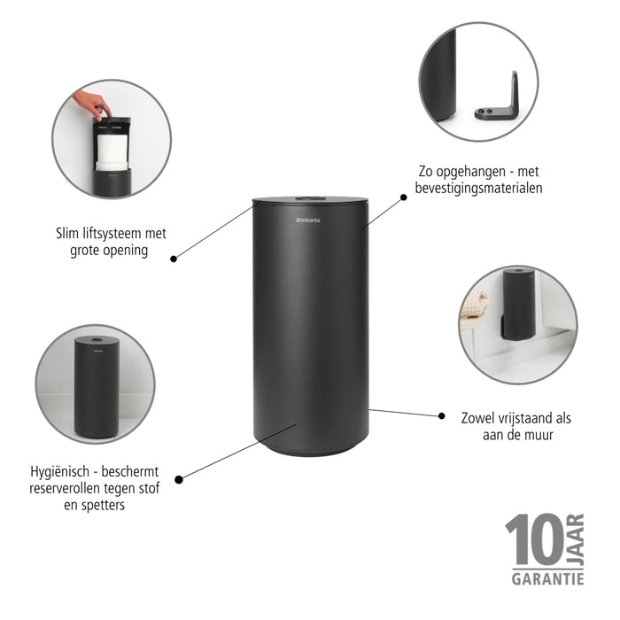 Brabantia MindSet Reserverolhouder - Mineral Infinite Grey