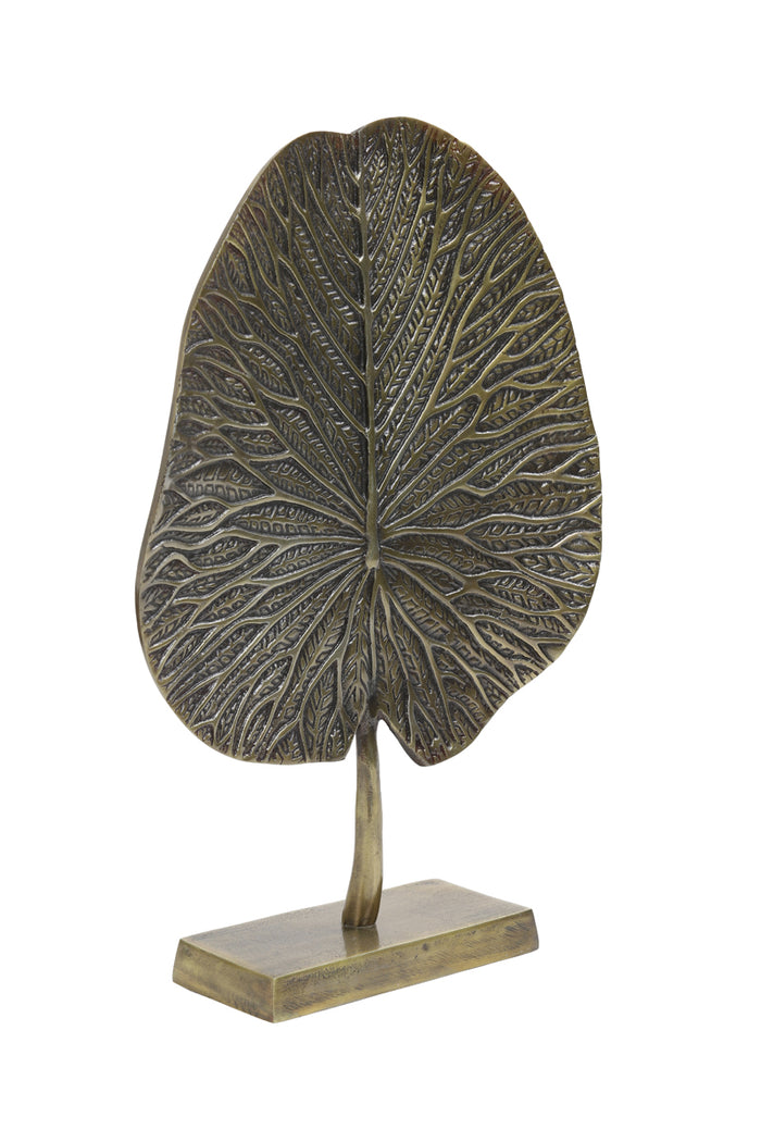 Light&living Ornament op voet 34x9x43 cm LEAF antiek brons