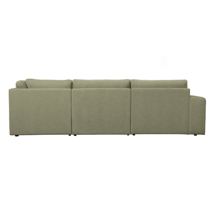 vtwonen Family Hoekbank Ronding Rechts - Groen