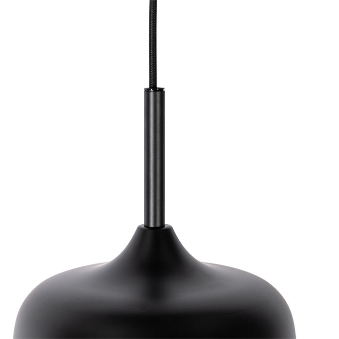 QAZQA Hanglamp zwart met goud en smoke glas 3-lichts rond - Kyan