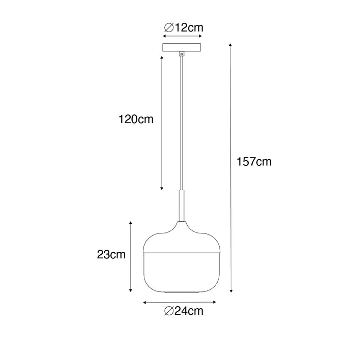 QAZQA Design hanglamp zwart met goud en smoke glas - Kyan