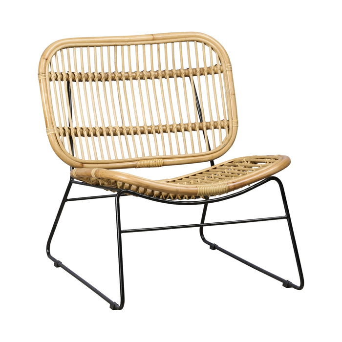 Woonexpress Fauteuil Negara - Beige - Rotan - 65x71x70cm (BxHxD)