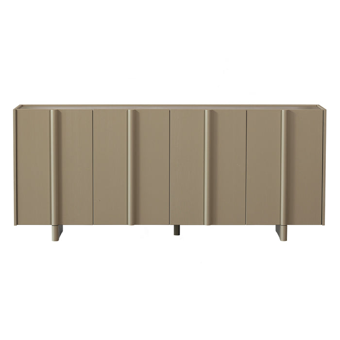 WOOOD Basu Dressoir Grenenhout B 200 cm - Mud