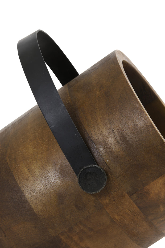 Light & Living Light&living Tafellamp 24x20x23 cm REHAN hout-zwart