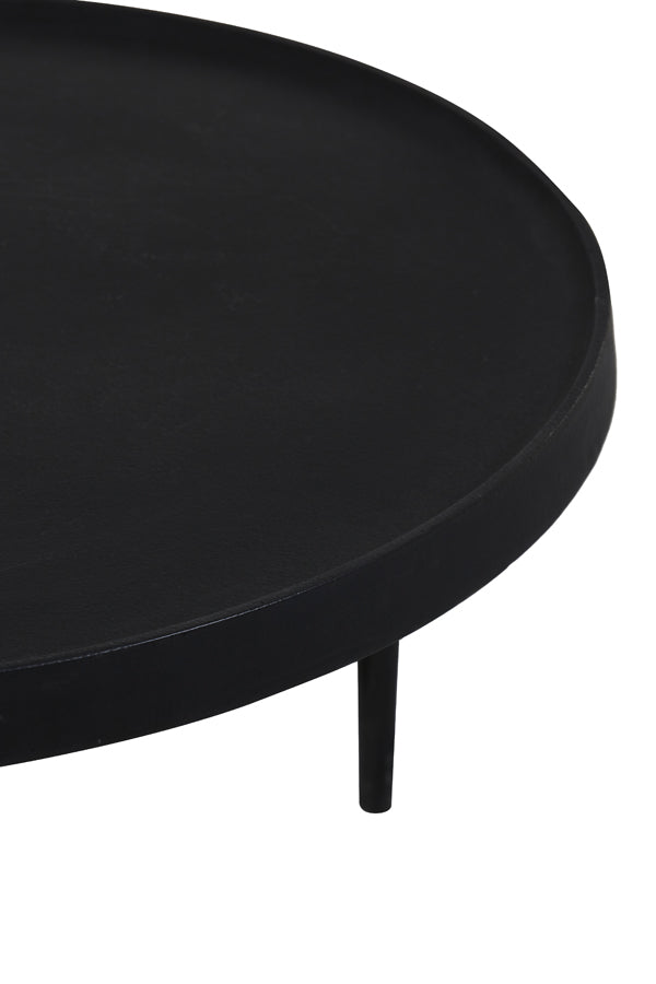 Light&living Salontafel S|2 Ø64x39+Ø75x44 cm TOBIAS zwart