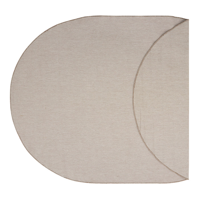 EVA Interior- Buitenkleed Mono - Naturel|wit - Ovaal 160x230cm (M)