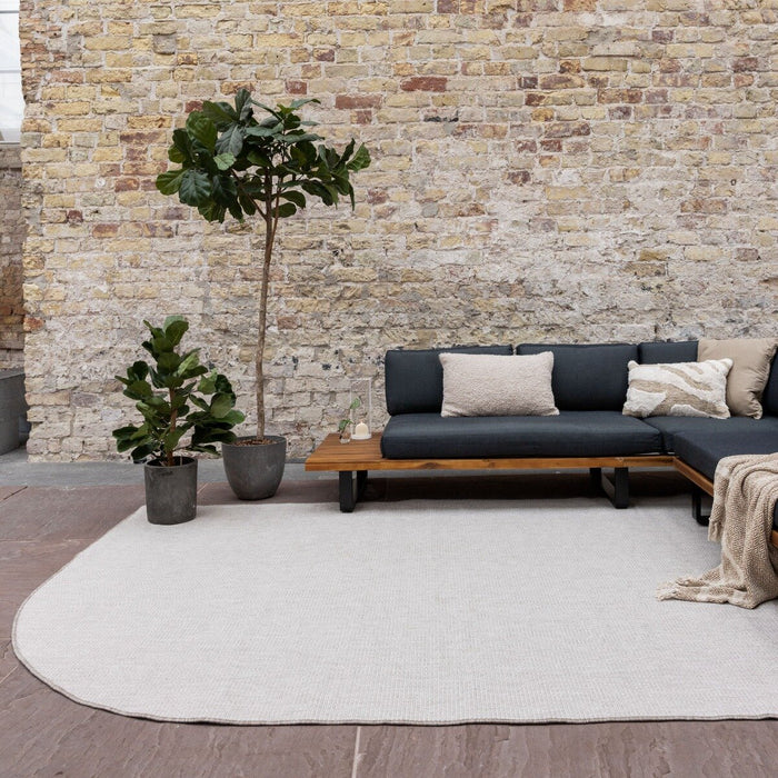 EVA Interior -Buitenkleed Mono -Naturel|wit - Ronde Hoek 200x290cm (M)