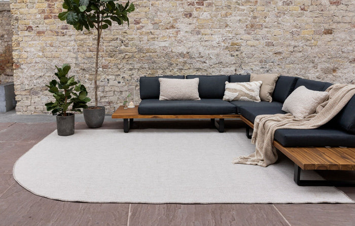 EVA Interior-Buitenkleed Mono- Naturel|wit- Ronde Hoek 160 x 230 cm(M)