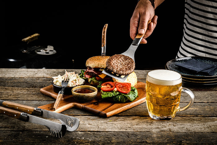 Laguiole Style de Vie Luxury Line BBQ Set - Olijfhout - 2-delige set