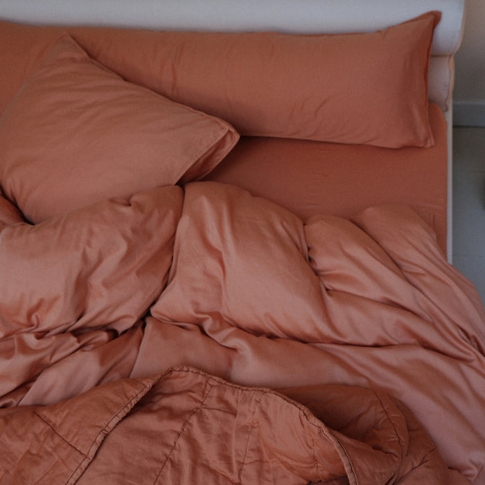 Crisp Sheets Kussensloop 140 cm - Terra Cotta