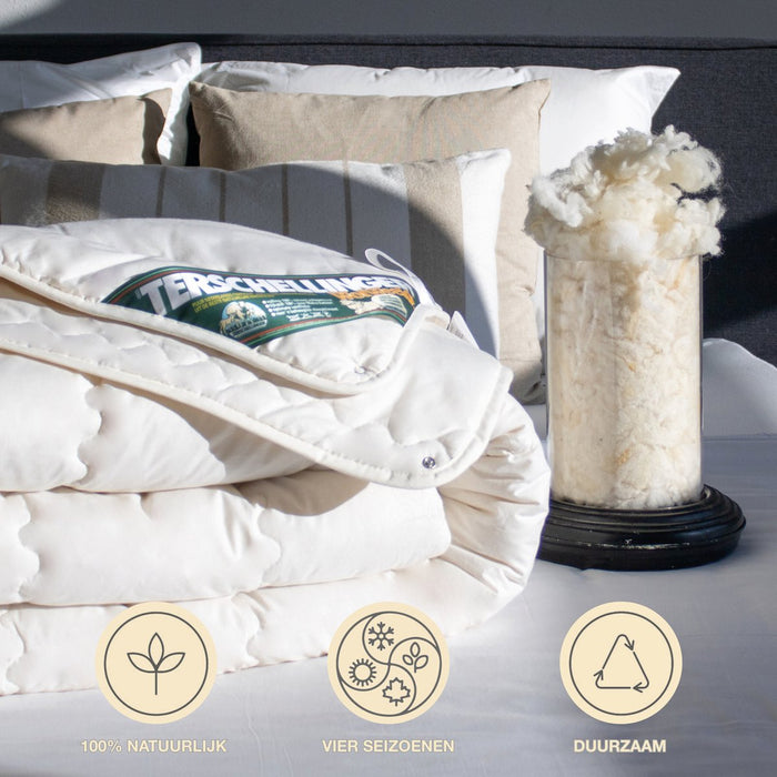Terschellinger Wolweelde - Wollen - 4-Seizoenen Dekbed - 200x200cm