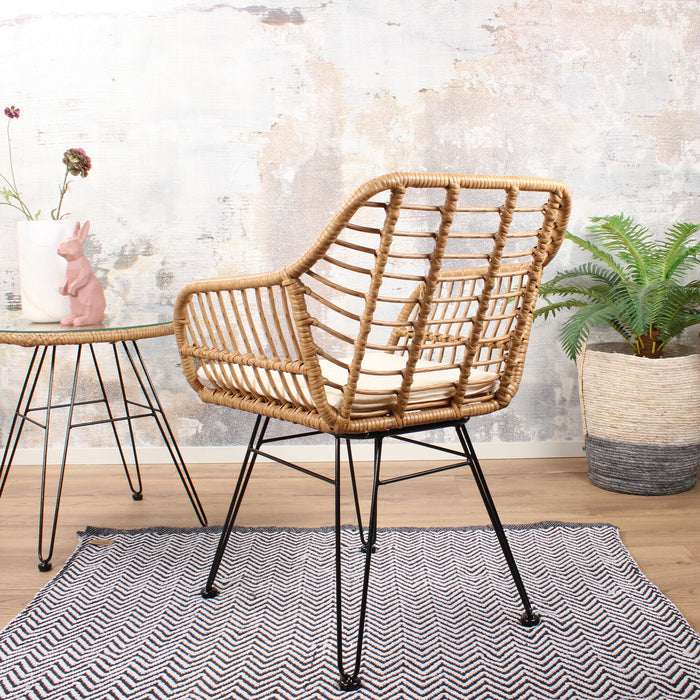 DS4U Moda terrasstoel DLX wicker naturel