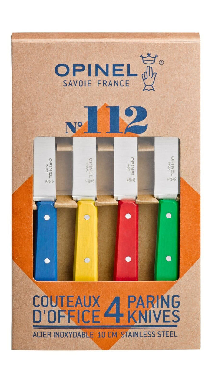 Opinel No°112 Classic Colors Officemessenset - 4-delig - RVS & Hout