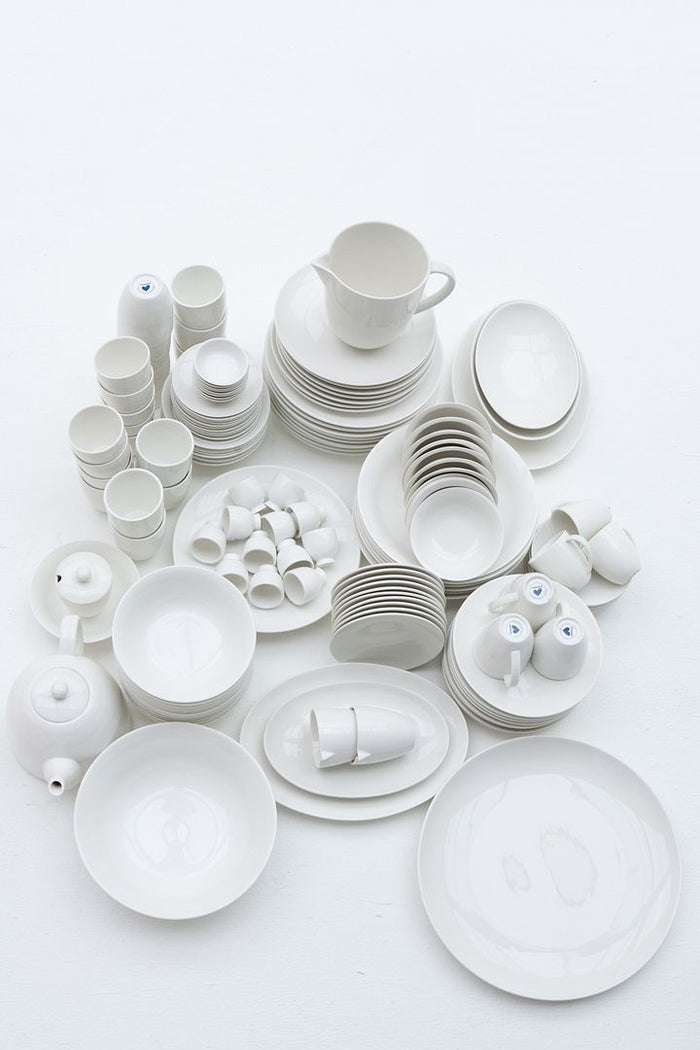 vtwonen Borden - Wit - Set van 6 - Porselein - Ø 15cm