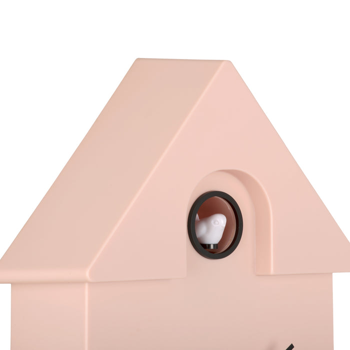 Karlsson - Wandklok Modern Cuckoo - Roze - 21,5x8,5x41cm