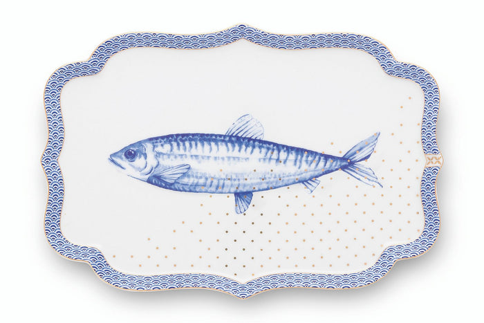 Pip Studio Rechthoekig Dienblad - Royal - Wit - 26x18cm