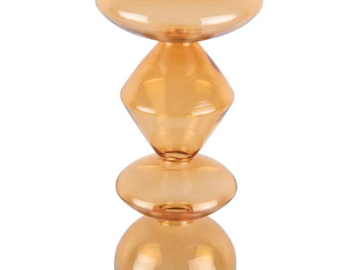 present time - Kandelaar Totem - Geel - 12,5x12,5x33cm