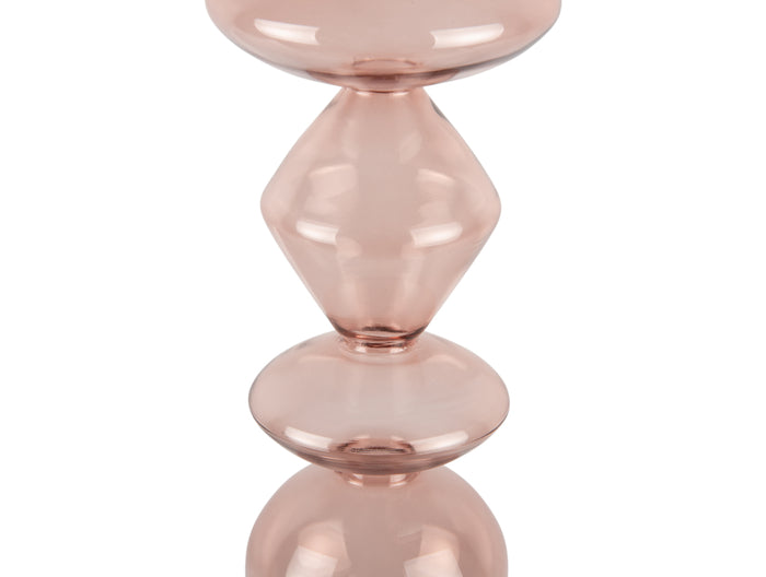 present time - Kandelaar Totem - Roze - 16x16x41cm