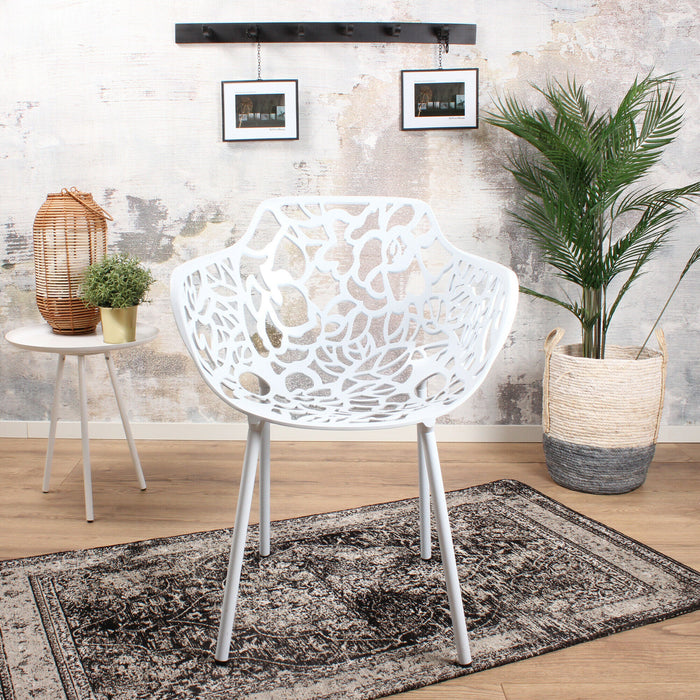 DS4U Cast magnolia stoel met arm wit