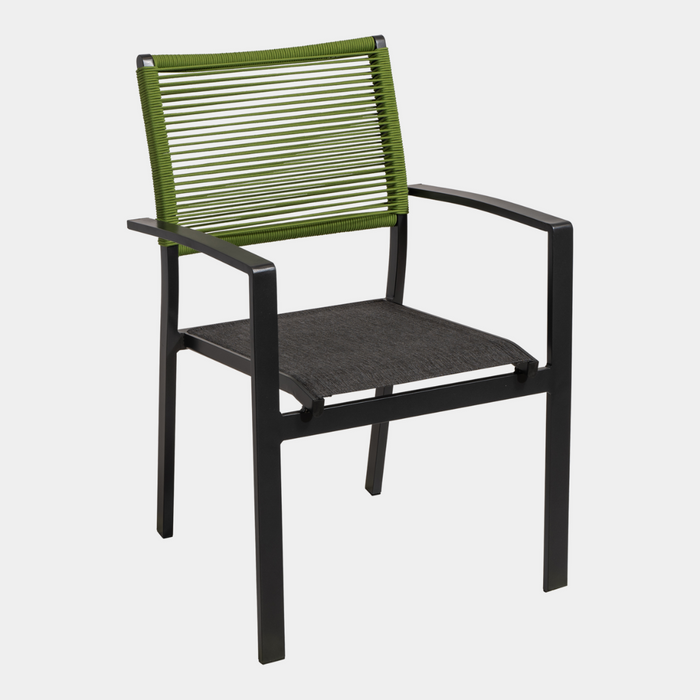 Lesli Living Vito Rope stapelstoel groen