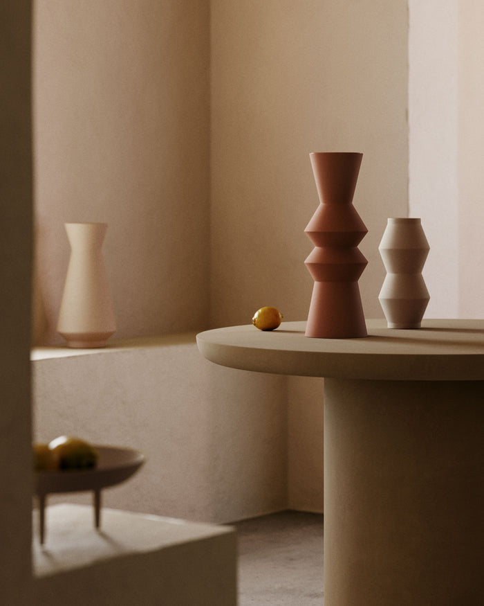 Kave Home - Peratallada keramische vaas in bruin, 42 cm