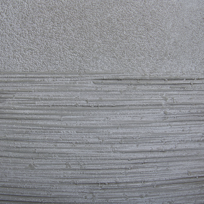 Beliani - SAMOS - Bloempot - Grijs - 42 cm - Klei-vezelmengsel