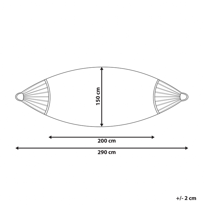 Beliani - VERCELLI - Hangmat - Wit - Katoen