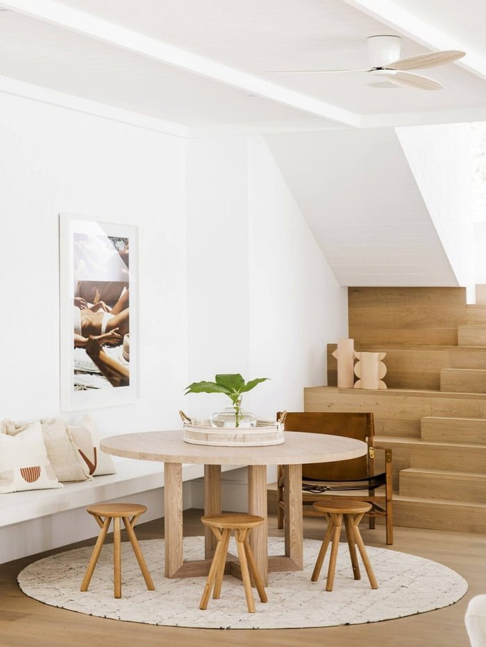 Lucci Air Plafondvenmtilator Airfusion Radar Wit - Eiken Ø 132 cm