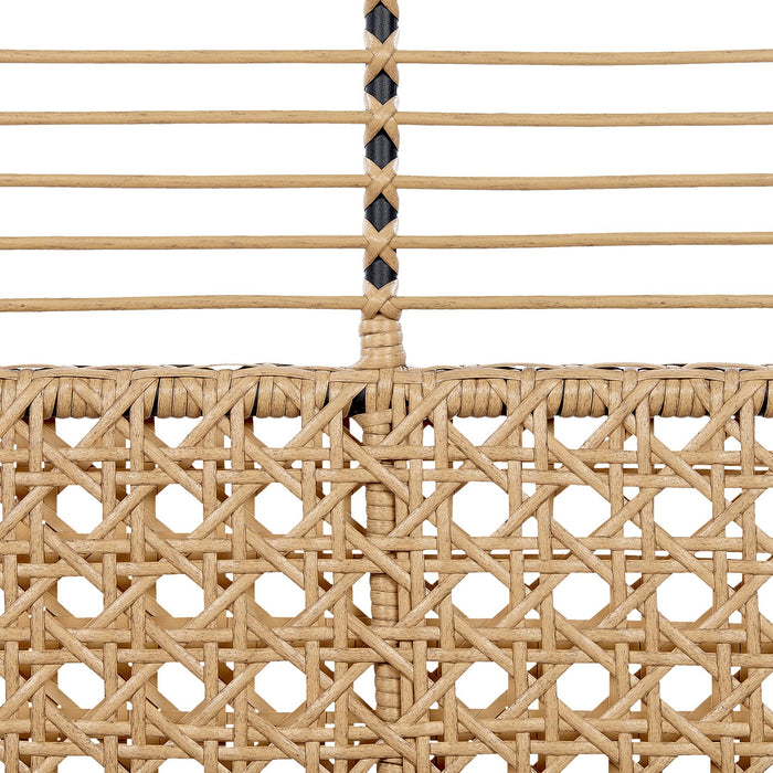 Beliani - PRATELLO - Tweezitsbank - Natuurlijk - PE rotan